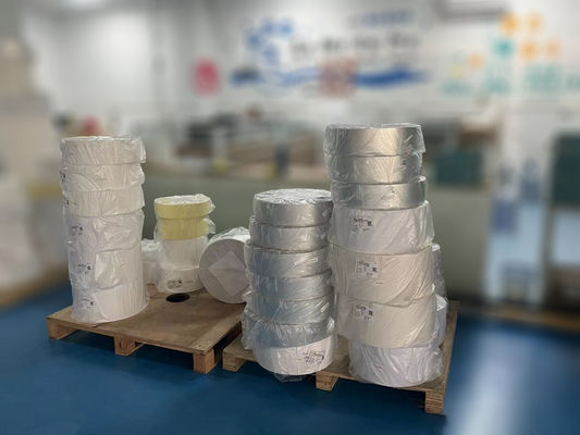 Ματ Ασημένιο PET PVC αυτοκόλλητο αυτοκόλλητο αυτοκόλλητο χαρτί ρολό φυσιολογικό κολλώδες