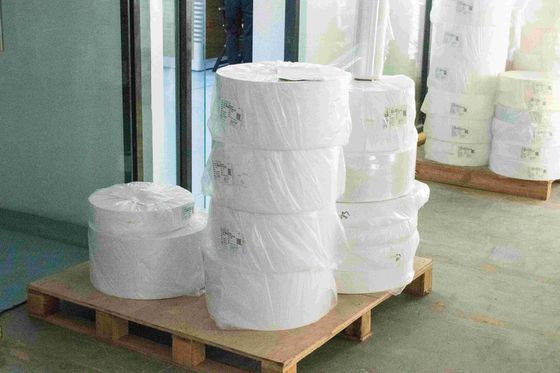 Ζεστή τήξη κόλλα Jumbo Roll θερμικό χαρτί, 75u πάχος επιφάνειας θερμότητας αντίγραφο
