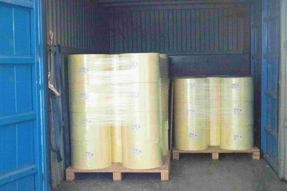 Υφασμένο συνθετικό χαρτί Θερμικό χαρτί Jumbo Roll 75u πάχος επιφάνειας