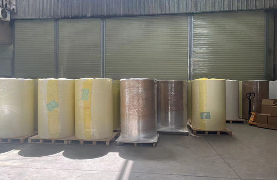 Λευκό θερμικό τυπογραφικό χαρτί Jumbo Roll 90g πάχος χαρτιού ανθεκτικό στις γρατσουνιές