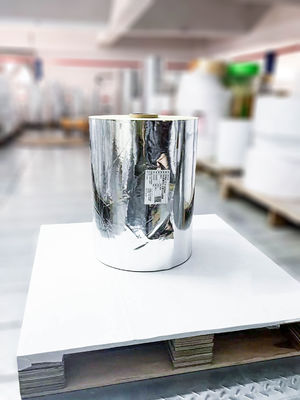 Καλή τιμή Ετικέτα Jumbo Roll Ετικέτα επιδέσμου BOPP Extra Sticky Light Silver με πιστοποίηση SGS σε απευθείας σύνδεση