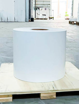 Καλή τιμή Αυτοκόλλητο συνθετικό υδατοασφαλές χαρτί, μελάνι ετικέτα κυλίνδρους 40u πάχος επιφάνειας σε απευθείας σύνδεση