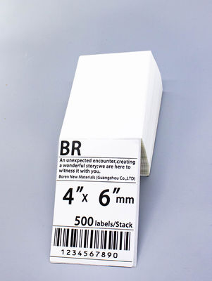 Καλή τιμή Εύκολη εφαρμογή 4x6 θερμική ετικέτα αυτοκόλλητο για ετικέτες σε απευθείας σύνδεση